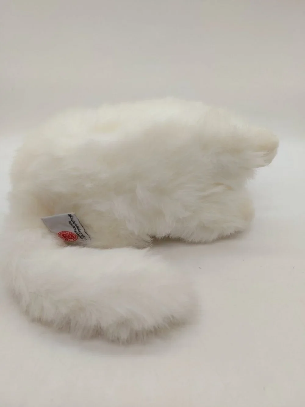 White Kitty Cat Plush RB Collection for Target Blue Eyes Pink Ears Red Heart